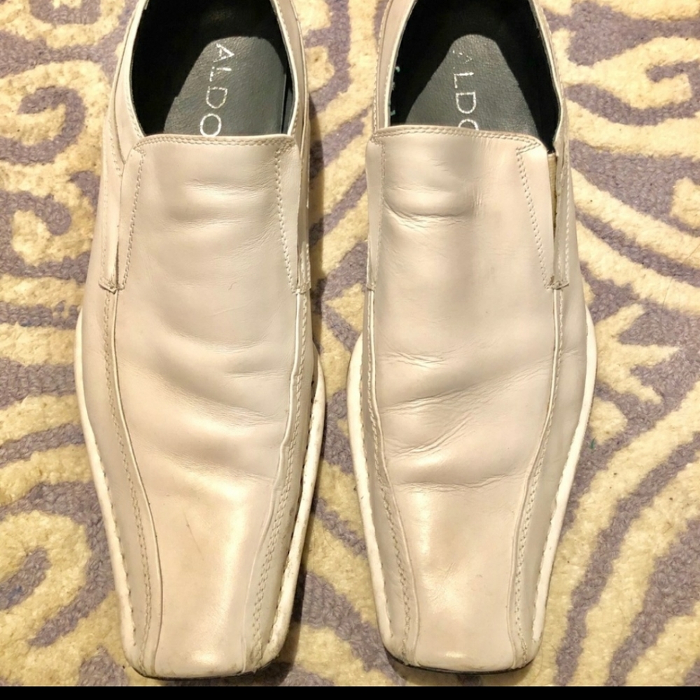 3 for $25***Aldo white leather men’s shoes size 10